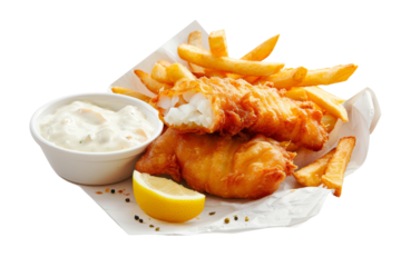Crispy Fish and Chips with Tartar Sauce