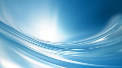 Abstract blue and white curved lines background design.
