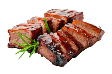 Glazed and Grilled Meat with Rosemary and Peppercorns