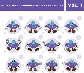 Outer Space 12 Characters Expressions
