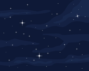 Fototapeta premium starry star night sky dark space background 