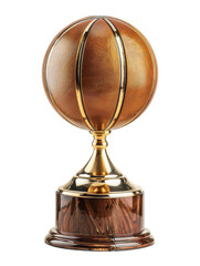 Golden Basketball Trophy 