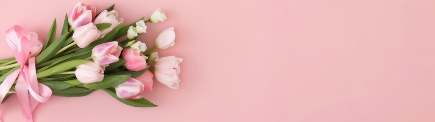 Fototapeta premium Daroonwan Flower Bouquet Gift for Mothers Day and Sign with 2 Gigapixel Standard