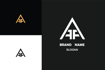 AAA Logo initial A vector Design Unique Template. Logo in a modern style. Abstract minimal Monogram Symbol. Creative Modern Trendy Typography
