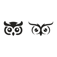 Fototapeta premium logo design vector abstract template modern simple symbol logo icon owl