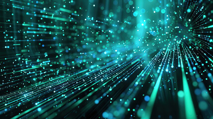 Naklejka premium Abstract communication and future technology data flow