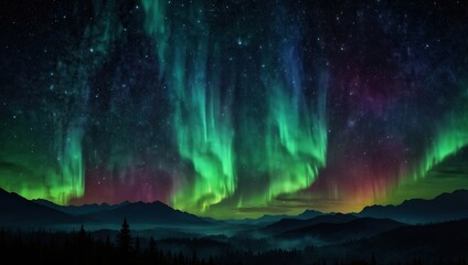 Fototapeta premium Starry Night Sky Background with Twinkling Stars Cosmic Space Texture for Astronomy Fantasy and Dreamy Design Themes