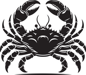 Crab silhouette vector illustration art