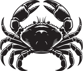 Crab silhouette vector illustration artwork