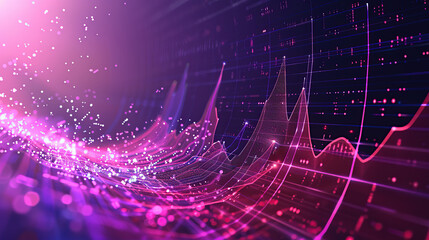 Obraz premium Abstract communication and future technology data flow