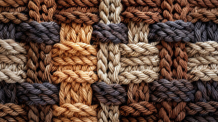 Crochet Yarn Texture Fabric Pattern Close Up HD Background