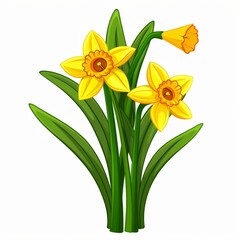A yellow flower with a green stem