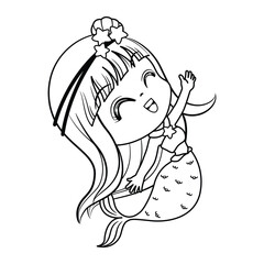 Kawaii Cloud with Hanging Stars with pink background