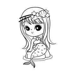 Kawaii Cloud with Hanging Stars with pink background