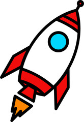 Rocket launch icon