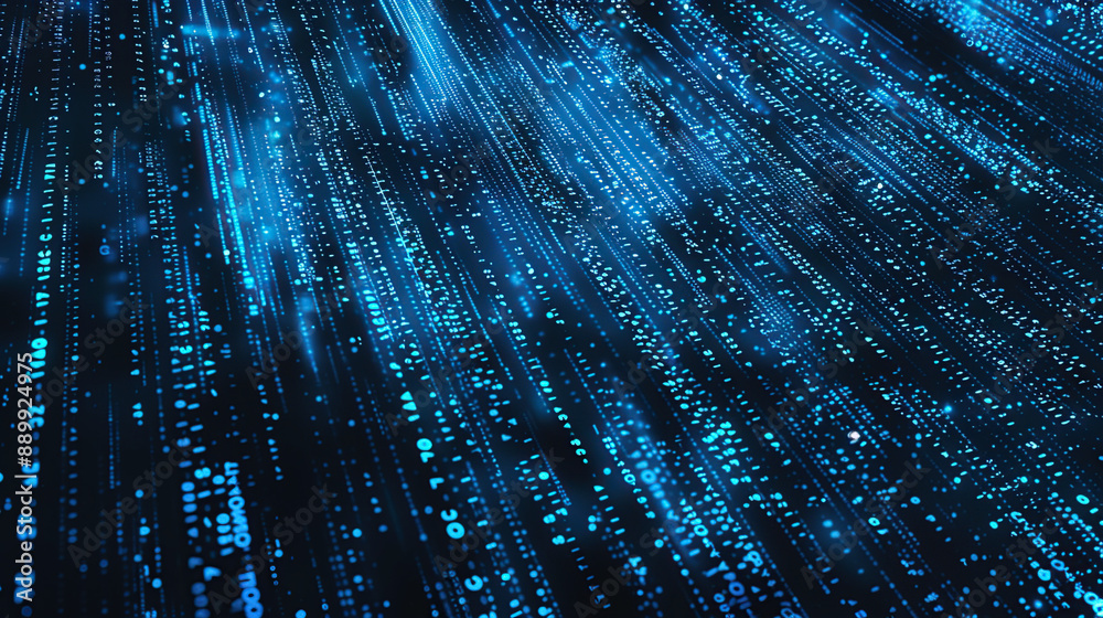 Wall mural abstract communication and future technology data flow