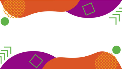 ハロウィンカラーな幾何学模様のフレーム