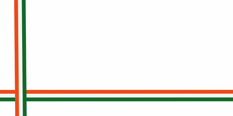 Obraz premium Indian flag color ribbon in white abstract background. Vector illustration.