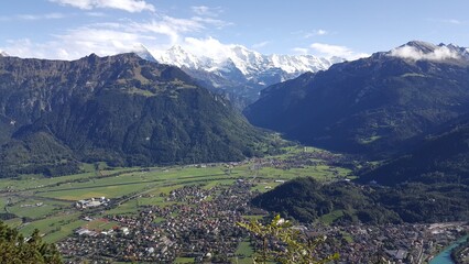 landscape in the mountains of Swiss