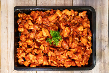 Hickory barbecue pork bites