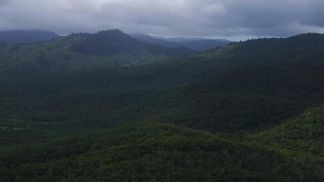Cedar Creek Falls landscape aerial drone Australia outback Aussie green forest Whitsundays Airlie Beach Proserpine Palm Grove QLD Queensland spring summer autumn winter sunny cloudy rain circle right