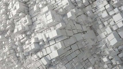 White background of architecture and technology