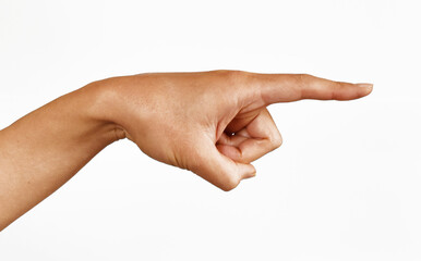 Pointing Finger with Aggressive Gesture（強い口調で指をさす手のジェスチャー）