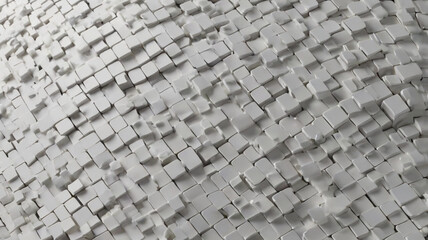 White background of architecture and technology