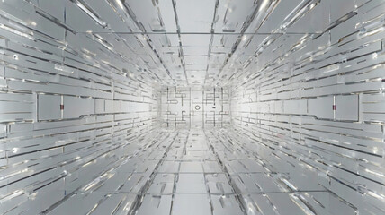 White background of architecture and technology