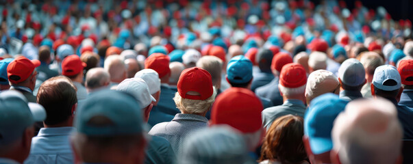 Delegates at a Democratic convention, participating in breakout sessions and workshops