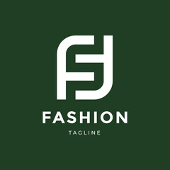 F s initial letter logo fashion logo design modern vector