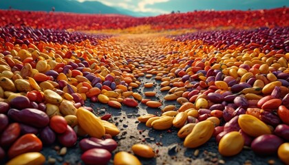 Obraz premium Colorful Seeds Close Up