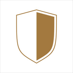 Flat shield badge icon vector element