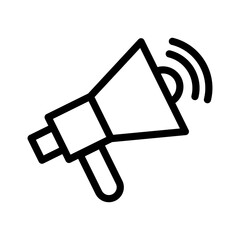 Speaker icon Black line art vector logo