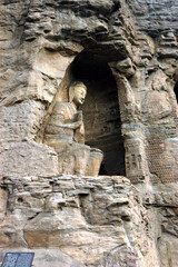 The Yungang Grottoes in Shanxi Province, China, began to be excavated during the Northern Wei Dynasty and lasted about 150 years, with more than 59,000 stone statues. World Cultural Heritage.
