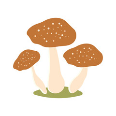 Cute Mushroom Polka Dots Fungi Fungus Food Vector Illustration Sticker