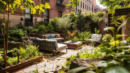 Explain how to design accessible outdoor spaces, including gardens and patios.