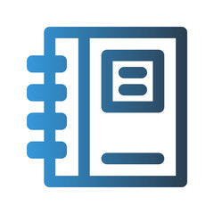 Note outline icon. with gradient colors suitable for interfaces, websites, UI and mobile apps.