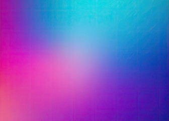 Vibrant blurred color gradient background featuring a mesmerizing blend of purple, pink, and blue hues with a grainy texture, perfect for abstract designs.