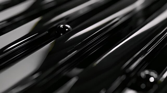 A striking contrast of matte black and glossy chrome forms a sleek and sophisticated radiator grille.