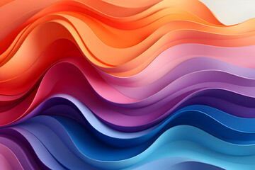 Obraz premium Abstract 3D Wave Pattern Background