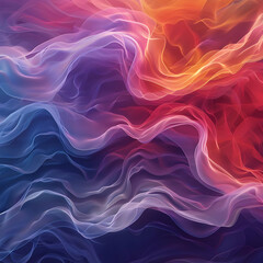 Fototapeta premium Abstract Background with Wavy Lines and Gradient Colors Illustration