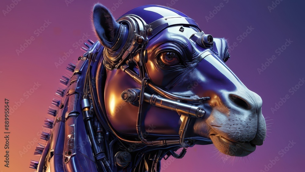 Canvas Prints Cyborg Camel.