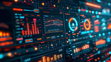 Interactive Digital Dashboard for Real Time Business Analytics and Communication Metrics