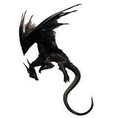 3d render dragon legendary creature