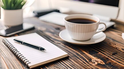 Minimalist home office workspace with Organized Workspace Essentials	