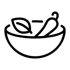 spices Line Icon