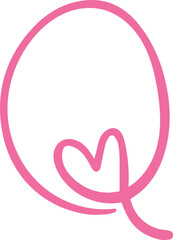 cute heart letter uppercase q.svg
