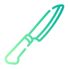 knife Line Gradient Icon