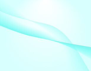 綺麗な波模様　ウェーブ背景　中央　緑